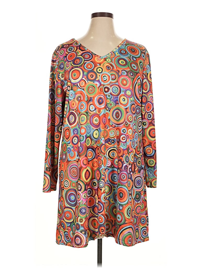 Pre-owned Assorted Brands Casual Dress In Brown