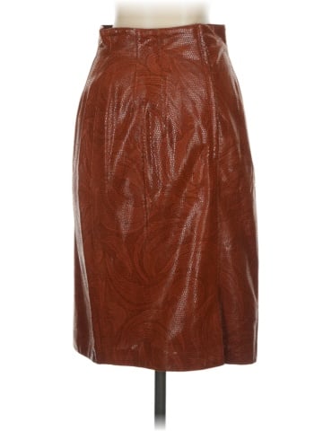 Escada by Margaretha Ley Leather Skirt (view 2)