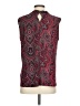 Tommy Hilfiger Paisley Burgundy Sleeveless Blouse Size P (petite) - photo 2