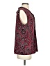 Tommy Hilfiger Paisley Burgundy Sleeveless Blouse Size P (petite) - photo 4