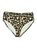 EOMENIE Animal Print Gold Swimsuit Bottoms Size L - photo 1