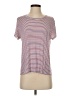 RVCA Stripes Red Burgundy Short Sleeve T-Shirt Size XS - photo 1