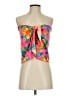 Beach Native Tropical Pink Blue Swimsuit Top One size - photo 1
