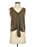 Sienna Sky Brown Sleeveless Blouse Size XS - photo 1