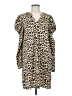Shein Animal Print Tan Casual Dress Size 4 - photo 1
