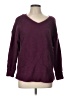 a.n.a. A New Approach Chevron-herringbone Burgundy Pullover Sweater Size L - photo 1