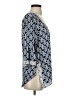 Escapada 100% Rayon Blue 3/4 Sleeve Blouse Size S - photo 4