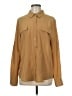 Calvin Klein 100% Polyester Solid Tan Long Sleeve Blouse Size M (estimated) - photo 1