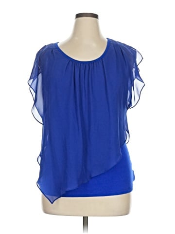 AB Studio Short Sleeve Blouse (view 1)