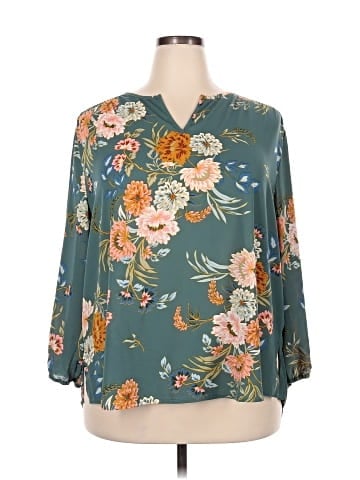 Monday Fun 3/4 Sleeve Blouse (view 1)