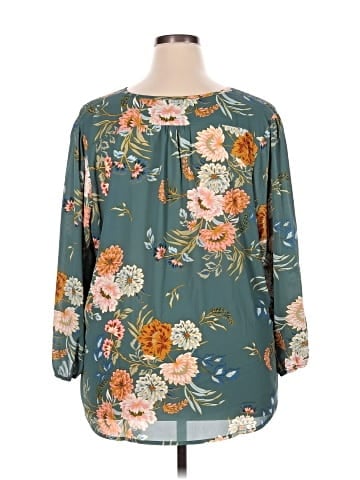 Monday Fun 3/4 Sleeve Blouse (view 2)