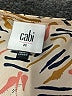 CAbi 100% Polyester Print Tan Pink Long Sleeve Blouse Size M - photo 7