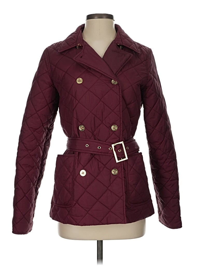Pre-owned C. Wonder Coat In Burgundy