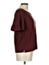 Max Studio Burgundy Short Sleeve Top Size L - photo 4