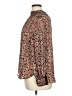 H&M 100% Polyester Animal Print Brown Long Sleeve Blouse Size XL - photo 5