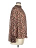 H&M 100% Polyester Animal Print Brown Long Sleeve Blouse Size XL - photo 4
