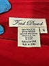 Fred David 100% Polyester Red 3/4 Sleeve Blouse Size 14 - photo 7