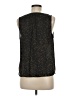 Banana Republic 100% Polyester Animal Print Black Sleeveless Blouse Size M - photo 2