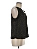 Banana Republic 100% Polyester Animal Print Black Sleeveless Blouse Size M - photo 4