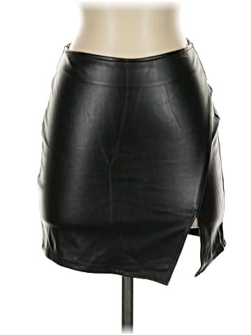 LA Hearts Faux Leather Skirt (view 1)