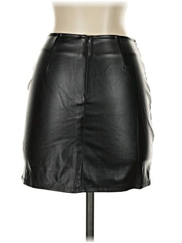 LA Hearts Faux Leather Skirt (view 2)