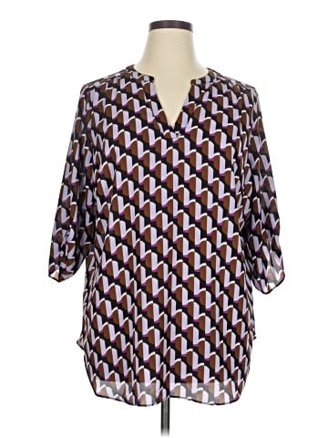 Worthington 3/4 Sleeve Blouse (view 1)