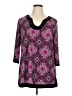 Kim Rogers Purple 3/4 Sleeve Blouse Size 1X - photo 1
