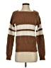 Press Stripes Brown Pullover Sweater Size S - photo 1