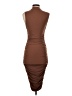Shein Solid Brown Cocktail Dress Size XS - photo 2
