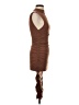 Shein Solid Brown Cocktail Dress Size XS - photo 4