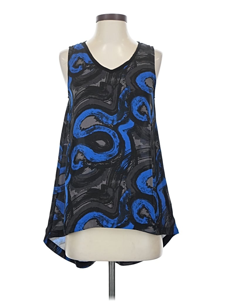 Pre-owned 14th & Union Sleeveless Blouse In Blue