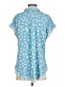 Umgee Blue Short Sleeve Blouse Size S - photo 2