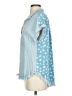 Umgee Blue Short Sleeve Blouse Size S - photo 5