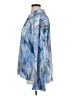 Shein Print Blue Long Sleeve Blouse Size XL - photo 5