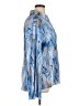 Shein Print Blue Long Sleeve Blouse Size XL - photo 4