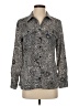 Rebecca Malone Paisley Gray Long Sleeve Blouse Size S - photo 1