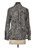 Rebecca Malone Paisley Gray Long Sleeve Blouse Size S - photo 2