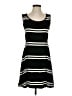 Elle Stripes Black Casual Dress Size S - photo 1
