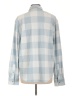 Assorted Brands Checkered-gingham Blue Long Sleeve Blouse Size L - photo 2