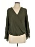 Iz Byer 100% Polyester Green Long Sleeve Blouse Size L - photo 1