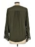Iz Byer 100% Polyester Green Long Sleeve Blouse Size L - photo 2