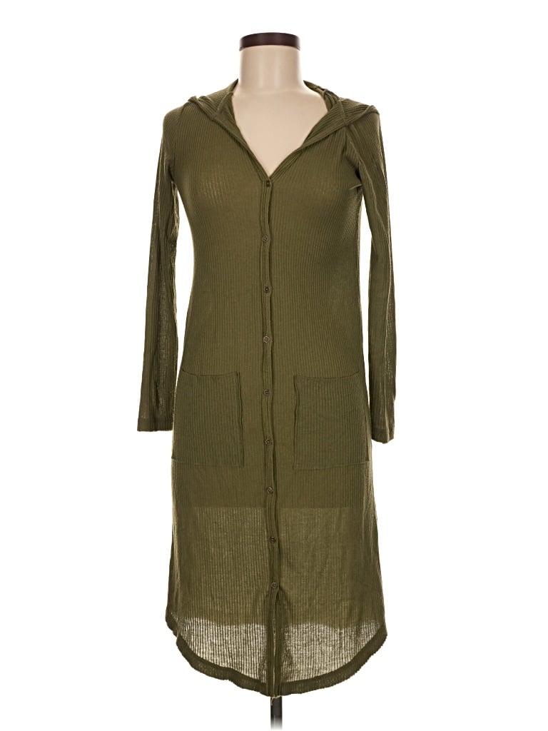 Pre-owned Forever 21 Cardigan Sweater In Green