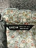 Shein 100% Polyester Floral Gray 3/4 Sleeve Blouse Size 12 - photo 7
