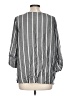 Como Black 100% Rayon Gray 3/4 Sleeve Blouse Size L - photo 2