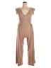 Just Be... Solid Tan Jumpsuit Size 1X - photo 1