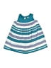 Tea 100% Cotton Stripes Teal Dress Size 12-18 mo - photo 1