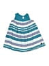 Tea 100% Cotton Stripes Teal Dress Size 12-18 mo - photo 2