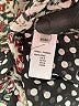 Antik Batik 100% Silk Paisley Silver Black Long Sleeve Silk Top Size XS - photo 8