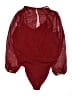 WAYF 100% Polyester Burgundy Red 3/4 Sleeve Blouse Size L - photo 2