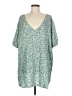 BLOOMCHIC 100% Rayon Green Short Sleeve Blouse Size 28 waist - photo 1